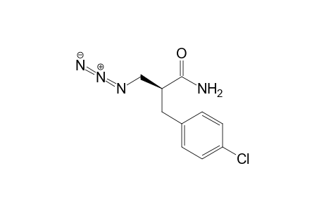 (S)-.beta.-Azido-.alpha.-(p-chlorophenylmethyl)propanamide