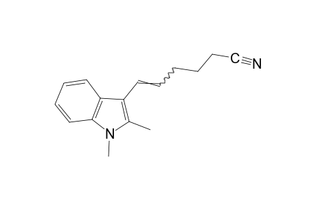 6-(1,2-dimethylindol-3-yl)-5-hexenenitrile