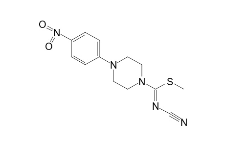 N-CYANO-4-(p-NITROPHENYL)THIO-1-PIPERAZINECARBIMIDIC ACID, METHYL ESTER