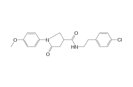 1-(4-Methoxy-phenyl)-5-oxo-pyrrolidine-3-carboxylic acid [2-(4-chloro-phenyl)-ethyl]-amide