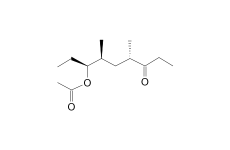 4s,6s-Dimethyl-7s-acetoxy-3-nonanone