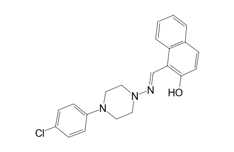 2-naphthalenol, 1-[(E)-[[4-(4-chlorophenyl)-1-piperazinyl]imino]methyl]-