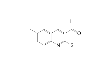 6-methyl-2-(methylthio)-3-quinolinecarboxaldehyde