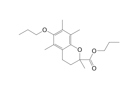 6-(N-Propyl)oxy-2,5,7,8-tetramethylchroman-2-carboxylic acid, N-propyl ester