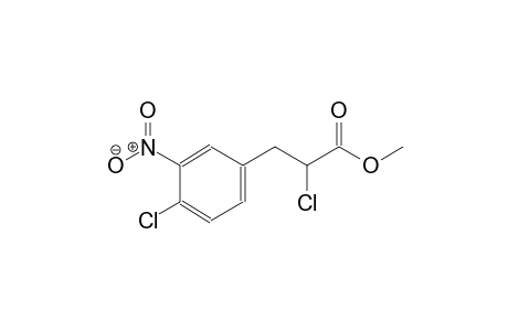 alpha,4-dichloro-3-nitrohydrocinnamic acid, methyl ester