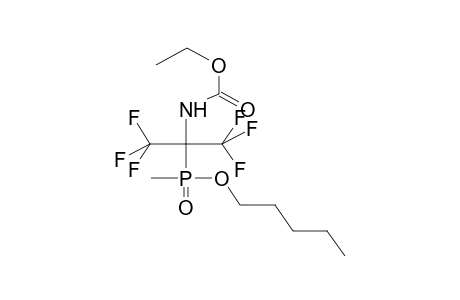 METHYL(ALPHA-ETHOXYCARBAMOYLHEXAFLUOROISOPROPYL)PHOSPHINIC ACID,PENTYL ESTER