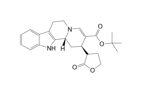 (t-butyl) (2R*,3'R*,12bR*)-(+-)-1,2,6,7,12,12b-hexahydro-2-(tetrahydro-2'-furanon-3'-yl)-indolo[2,3-a]quinolizine-3-carboxylate