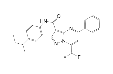 N-(4-sec-butylphenyl)-7-(difluoromethyl)-5-phenylpyrazolo[1,5-a]pyrimidine-3-carboxamide