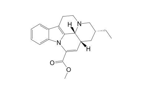 METHYL-2-ALPHA-ETHYL-2,3,5,6,13A-BETA,13B-BETA-HEXAHYDRO-1H-INDOLO-[3,2,1-DE]-PYRIDO-[3,2,1-IJ]-[1,5]-NAPHTHYRIDINE-12-CARBOXYLATE;(+/-)-APOTALAMINE