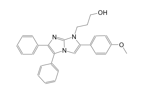 3-[2-(4-methoxyphenyl)-5,6-diphenyl-1H-imidazo[1,2-a]imidazol-1-yl]-1-propanol