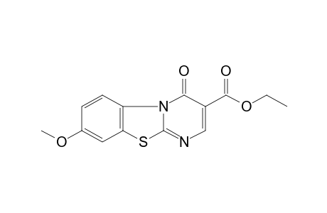 8-methoxy-4-oxo-4H-pyrimido[2,1-b]benzothiazole-3-carboxylic acid, ethyl ester