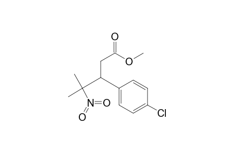 Methyl 3-(4-chlorophenyl)-4-methyl-4-nitropentanoate