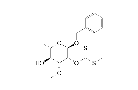 Benzyl 3-O-methyl-2-O-[(thiomethoxy)thiocarbonyl]-.alpha.-L-rhamnopyranoside