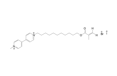 1-(11-hydroxyundecyl)-1'-methyl-4,4'-bipyridinium bromide iodide, methacrylate