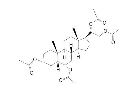5β-pregnane-3α,6α,20β,21-tetrol, tetrracetate