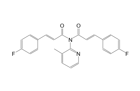 (2E)-3-(4-fluorophenyl)-N-[(2E)-3-(4-fluorophenyl)-2-propenoyl]-N-(3-methyl-2-pyridinyl)-2-propenamide