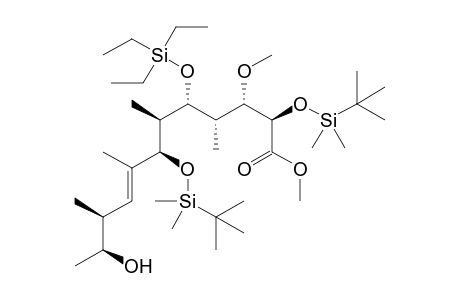 (E)-(2R,3S,4S,5R,6S,7R,10S,11S)-2,7-bis{[Tert-butyl(dimethyl)silyl]oxy}-3-methoxy-11-hydroxy-4,6,8,10-tetramethyl-5-[(triethylsilyl)oxy]dodec-8-enoic acid methyl ester