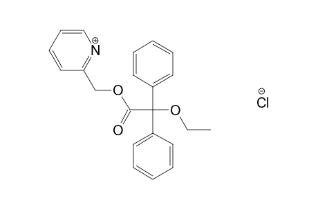 diphenylethoxyacetic acid, (2-pyridyl)methyl ester, hydrochloride