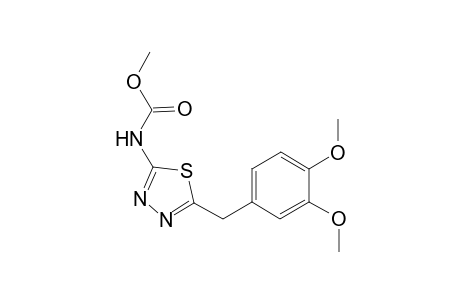 Methyl 5-(3,4-dimethoxybenzyl)-1,3,4-thiadiazol-2-ylcarbamate