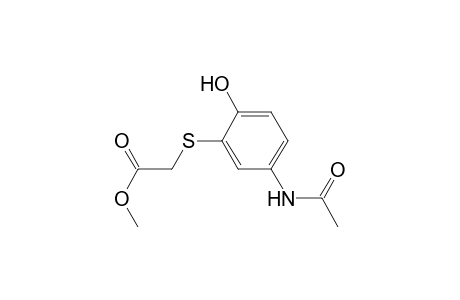 Acetic acid, [[5-(acetylamino)-2-hydroxyphenyl]thio]-, methyl ester