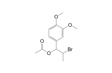(+/-)-1-(3',4'-DIMETHOXYPHENYL)-1-ACETOXY-2-BROMOPROPANE