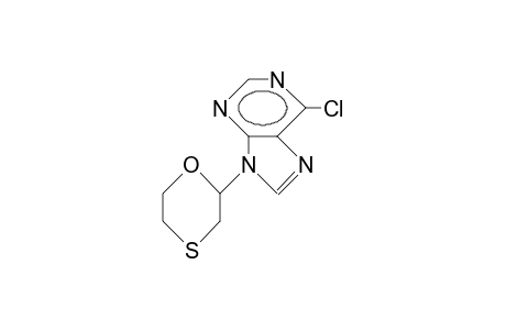 6-Chloro-9-(1,4-oxathian-2-yl)-9H-purine