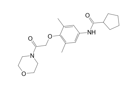 N-[3,5-dimethyl-4-(2-morpholin-4-yl-2-oxoethoxy)phenyl]cyclopentanecarboxamide