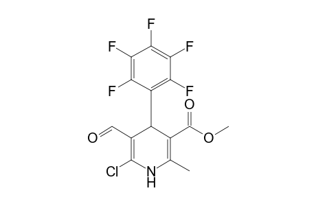 METHYL-4-PENTAFLUOROPHENYL-6-CHLORO-5-FORMYL-2-METHYL-1,4-DIHYDROPYRIDINE-3-CARBOXYLATE