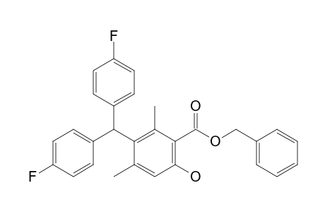 Benzyl 3-(bis(4-fluorophenyl)methyl)-6-hydroxy-2,4-dimethylbenzoate