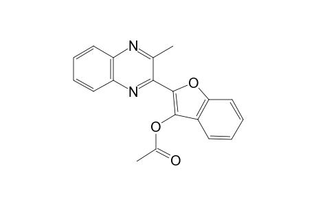 2-(3-Methylquinoxalin-2-yl)benzofuran-3-yl acetate