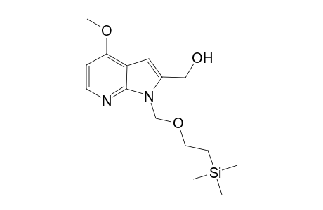 N-1-(Trimethylsilyl)ethoxymethyl-2-hydroxymethyl-4-methoxypyrrolo[2,3-b]pyridine