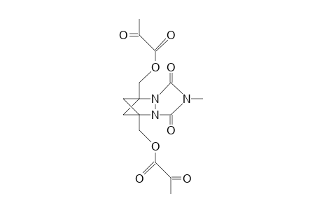 1,7-Bis(pyruvyloxymethyl)-4-methyl-2,4,6-triaza-tricyclo(5.1.1.0/2,6/)nonane-3,5-dione