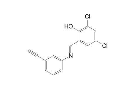 2,4-dichloro-6-[N-(m-ethynylphenyl)formimidoyl]phenol