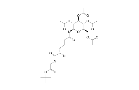 TERT.-BUTYL-N'-(2,3,4,6-TETRA-O-ACETYL-BETA-D-GLUCOPYRANOSYL)-HOMOGLUTAMINYLGLYCINATE;H-HGLN-(AC-4-BETA-D-GLC)-GLY-O-(T)-BU