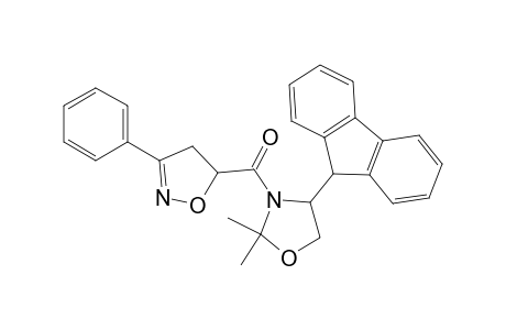 (4RS)-4-(9-Fluorenyl)-2,2-dimethyl-3-[(5RS)-3-phenyl-2-isoxazoline-5-carbonyl]oxazolidine