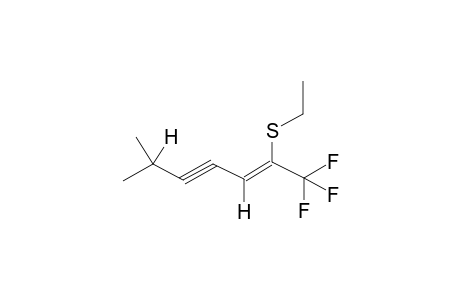 1,1,1-TRIFLUORO-2-METHYLTHIO-6-METHYL-2-HEPTEN-4-YNE