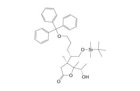 (S)-4-[(S)-1-(tert-Butyl-dimethyl-silanyloxymethyl)-4-trityloxy-butyl]-5-((S)-1-hydroxy-ethyl)-4,5-dimethyl-dihydro-furan-2-one