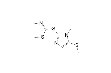 N-Methyl-1-[(1-methyl-5-mthylthio-1H-2-imidazolyl)thio](methylthio)methabimine isomer