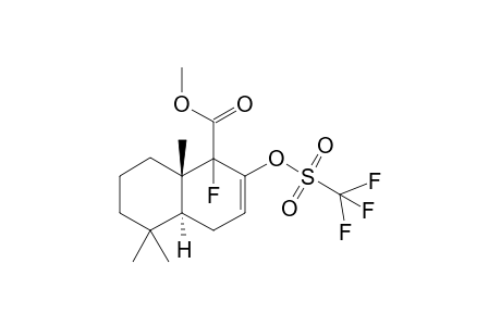 (+-)-Methyl 9a-Fluoro-8-trifluoromethanesulfonyloxy-7-drimen-11-oate