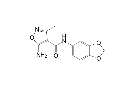 4-Isoxazolecarboxamide, 5-amino-N-(1,3-benzodioxol-5-yl)-3-methyl-