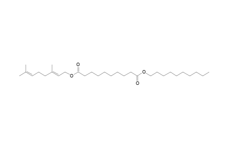 Sebacic acid, decyl geranyl ester