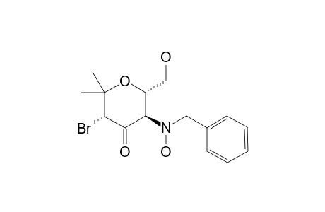 (3R,5R,6S)-5-[BENZYL-(HYDROXY)-AMINO]-3-BROMO-6-(HYDROXYMETHYL)-2,2-DIMETHYLDIHYDRO-2H-PYRAN-4(3H)-ONE