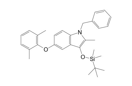 1-Benzyl-3-(tert-butyldimethylsiloxy)-2-methyl-5-(2,6-dimethylphenoxy)-1H-indole