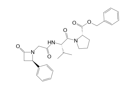 [2-(<R>-2'-Oxo-4'-phenylazetidin-1'-yl)acetyl]-L-valyl-L-proline - benzyl ester