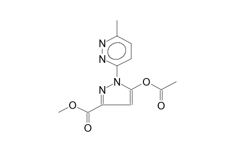 5-acetoxy-1-(6-methylpyridazin-3-yl)pyrazole-3-carboxylic acid methyl ester