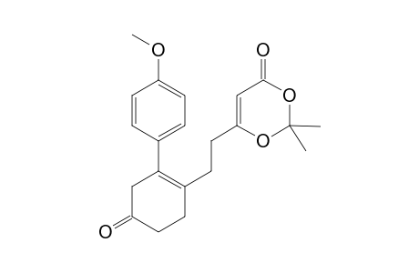 6-(2-[2-(4-Methoxyphenyl)-4-oxocyclohex-1-enyl]ethyl)-2,2-dimethyl-4H-1,3-dioxin-4-one