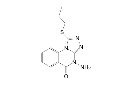 4-amino-1-(propylsulfanyl)[1,2,4]triazolo[4,3-a]quinazolin-5(4H)-one