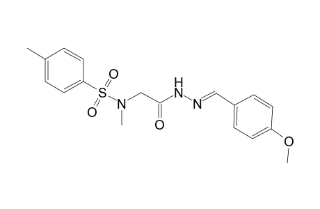Acethydrazide, 2-(methyl)(4-tolylsulfonyl)amino-N2-(4-methoxybenzylideno)-
