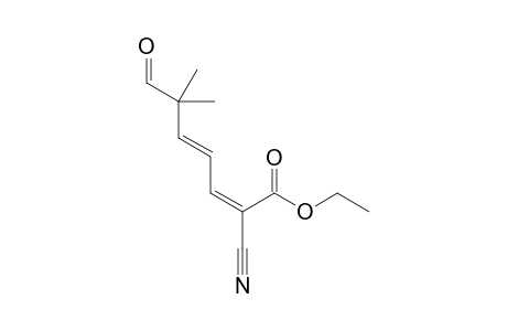 (3E,5Z)-6-Ethoxycarbonyl-6-cyano-2,2-dimethylhexa-3,5-dienal