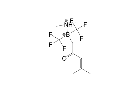 Boron, (N-methylmethanamine)(4-methyl-2-oxo-3-pentenyl)bis(trifluoromethyl)-, (t-4)-